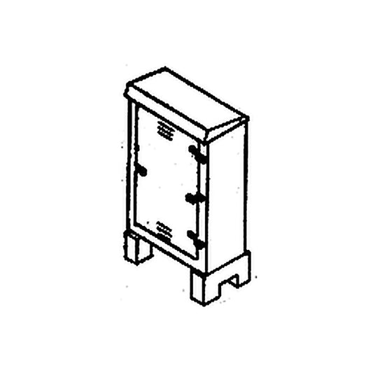 details west 901 ho scale electric relay cabinets 1 door