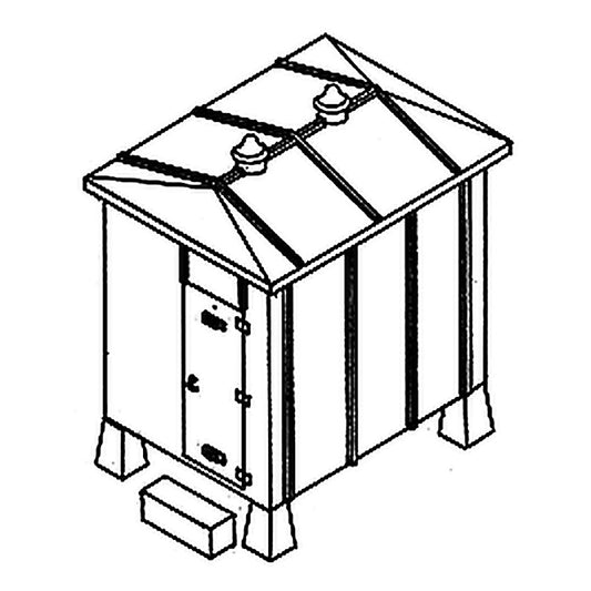 details west 907 ho scale instrument shed 6 x 8