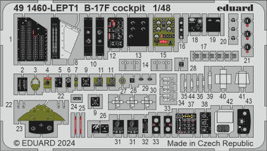 Eduard 491460 1/48 B-17F Cockpit Photo Etch for EDUARD