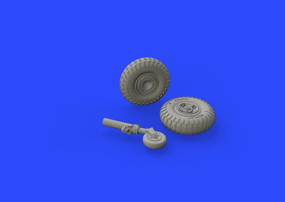 Eduard 672147 1/72 Aircraft- Spitfire Mk VIII Wheels 4-Spoke w/Pattern Tire for