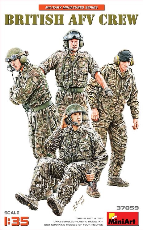 Miniart Models 37059 1/35 British AFV Crew (4)