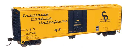 Walthers Mainline 910-2855 HO Scale 50' PC&F Insulated Boxcar C&O #22743