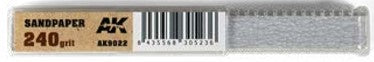 AK Interactive 9022 Dry Sandpaper Strips 240 Grit (50)