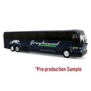 Iconic Replicas 870611 HO Scale Provost H3-45 Motorcoach Bus - Assembled -- Grey
