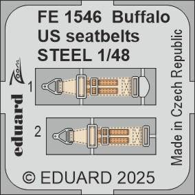 Eduard FE1546 1/48 Buffalo US Seatbelts STEEL