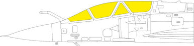 Eduard EX807 1/48 Mask Mirage 2000D TFace Canopy Mask Set for KIN