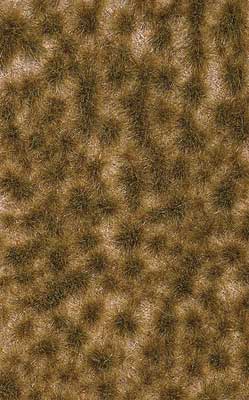 Busch 3539 A Scale Grass Tuft Sheet -- 2-Color Long Fall Tufts 1/4" .6cm Tall