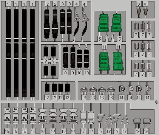 Eduard 32507 1/32 Aircraft- Luftwaffe WWII Seatbelts (Painted)