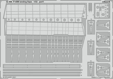 Eduard 32466 1/32 P-40M Landing Flaps for Trumpeter