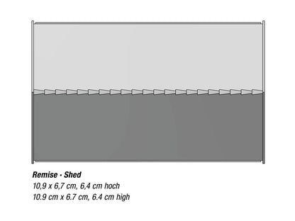 Noch 66716 HO Scale Shed Laser-Cut Card Kit