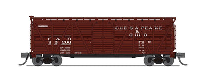 Broadway Limited 6590 N Stock Car No/Sd C&O 2Pk
