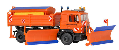 Kibri 15219 1/87 MAN Highway Snowplow Truck, Side Plow Model Kit
