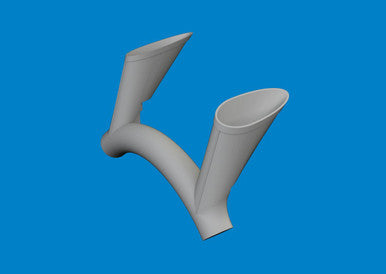 Eduard 6481088 1/48 Exhausts PRINT Brassin for ACADEMY Kit