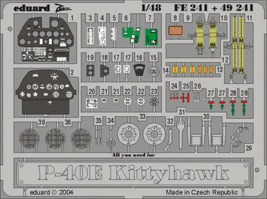 Eduard FE241 1/48 P-40E for MMT TECH / AMT