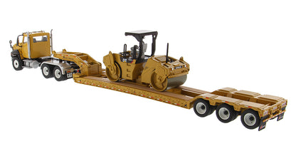 Diecast Masters 85601C 1/50 Cat CT660 Truck, Lowboy & Compactor