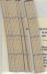 Blair Line 130 HO Scale Laser-Cut Curved 2-Lane Wood Grade Crossing pkg(2)