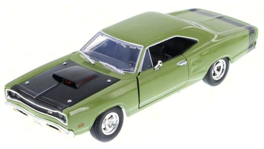 Motormax 73315AC-GR 1/24 1969 Dodge Coronet Super Bee in Green