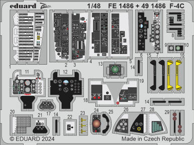 Eduard FE1486 1/48 F-4C Zoom Set for HOBBY 2000 / ACADEMY