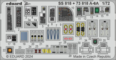 Eduard SS818 1/72 A-6A - for TRUMPETER Photo Etch Detail Set