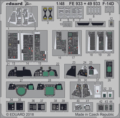 Eduard 49933 1/48 F-14D for Tamiya (Pre-Painted)