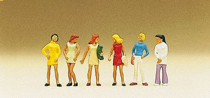 Preiser 10122 HO Scale Pedestrians Group of Girls
