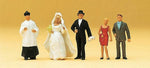 Preiser 14058 HO Scale Wedding Participants Catholic