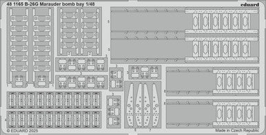 Eduard 481165 1/48 B-26G Marauder Bomb Bay Photo Etched Set for ICM