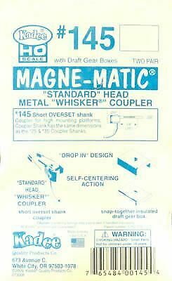 Kadee 145 HO Scale #145 Whisker(R) Knuckle Couplers - Kit Short 1/4"