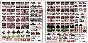 Blair Line 152 HO Scale Storefront & Advertising Signs -- Safety, Warning, Misc.