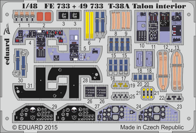 Eduard FE733 1/48 T-38A Talon Interior for WOLFPACK