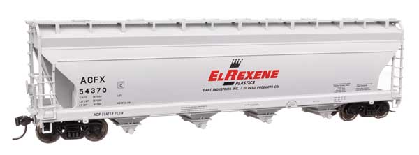 Walthers Mainline 49213 HO Scale ACF 5250 4-Bay Centerflow Covered Hopper - Read