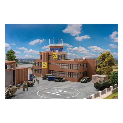 faller 144112 ho scale airport tower building kit 15 x 6 3 16 x 11 1 8 38