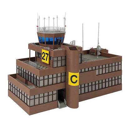 Faller 144112 HO Scale Airport Tower Building -- Kit - 15 x 6-3/16 x 11-1/8" 38