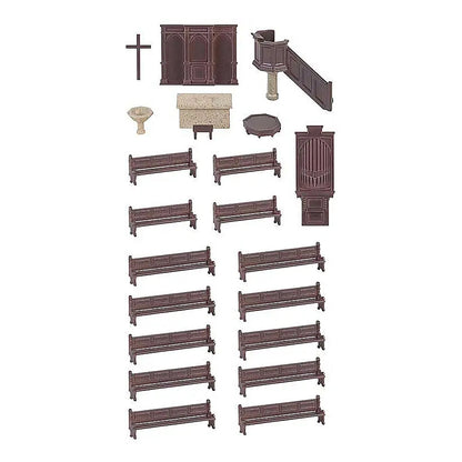 Faller 180346 HO Scale Church Interior Detail Set