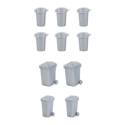 Faller 180905 HO Scale Trash Cans -- Kit pkg(12)