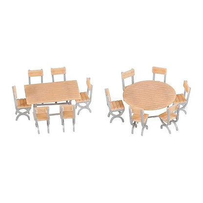Faller 180957 HO Scale 2 Tables and 12 Chairs