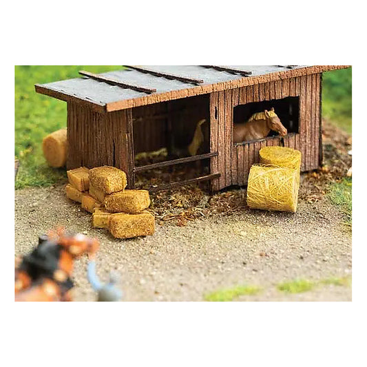 faller 181286 ho scale hay bales 14 round 18 square