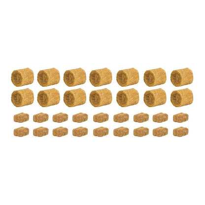 Faller 181286 HO Scale Hay Bales -- 14 Round, 18 Square