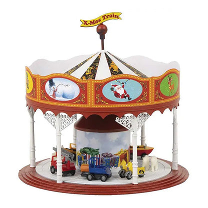Faller 190143 HO Scale Christmas Market Set -- Ikit Includes 2 Stalls, Carousel