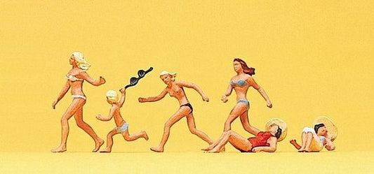 Preiser 10211 HO Scale Recreation & Sports Fun At The Beach