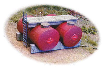 Bar Mills 2003 HO Scale Horizontal Fuel Tank -- Kit pkg(2)