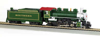 Bachmann 51504 HO Prairie 2-6-2 Steam Locomotive w/Smoke & Tender Southern (Gree