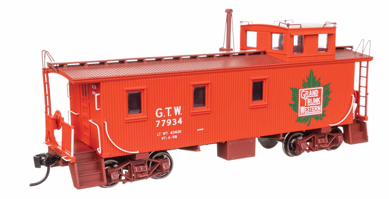 Walthers Proto 103261 HO Scale 30' GTW Style Wood Caboose with Offset Coupola -