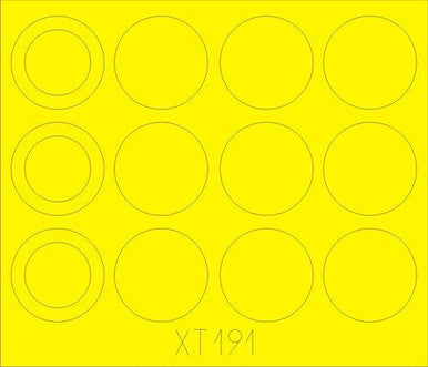 Eduard XT191 1/35 Mask Merkava IIID Wheel Masks for Hobby Boss