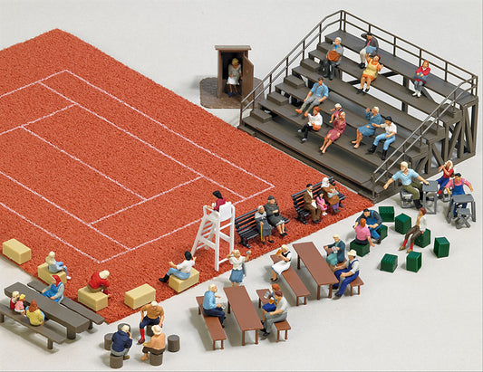 Busch 1142 HO Scale Outdoor Seating Set Kit, 100+ Pieces