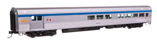 Walthers Mainline 30070 HO Scale 85' Budd Baggage-Lounge - Ready to Run -- VIA R