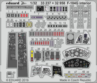 Eduard 33237 1/32 F-104G Interior for ITALERI
