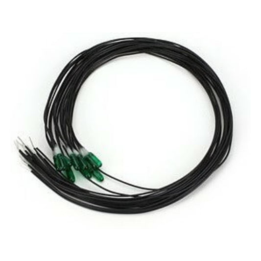 Miniatronics 18G1210 All Scale Micro Miniature Lamps - 12V 50mA 2.4mm Diameter -- Green pkg(10)
