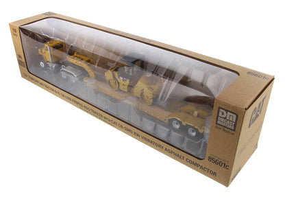 Diecast Masters 85601C 1/50 Cat CT660 Truck, Lowboy & Compactor