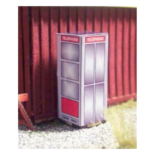 Osborn Models 1088 HO Scale Vintage Phone Booth 4/Pack